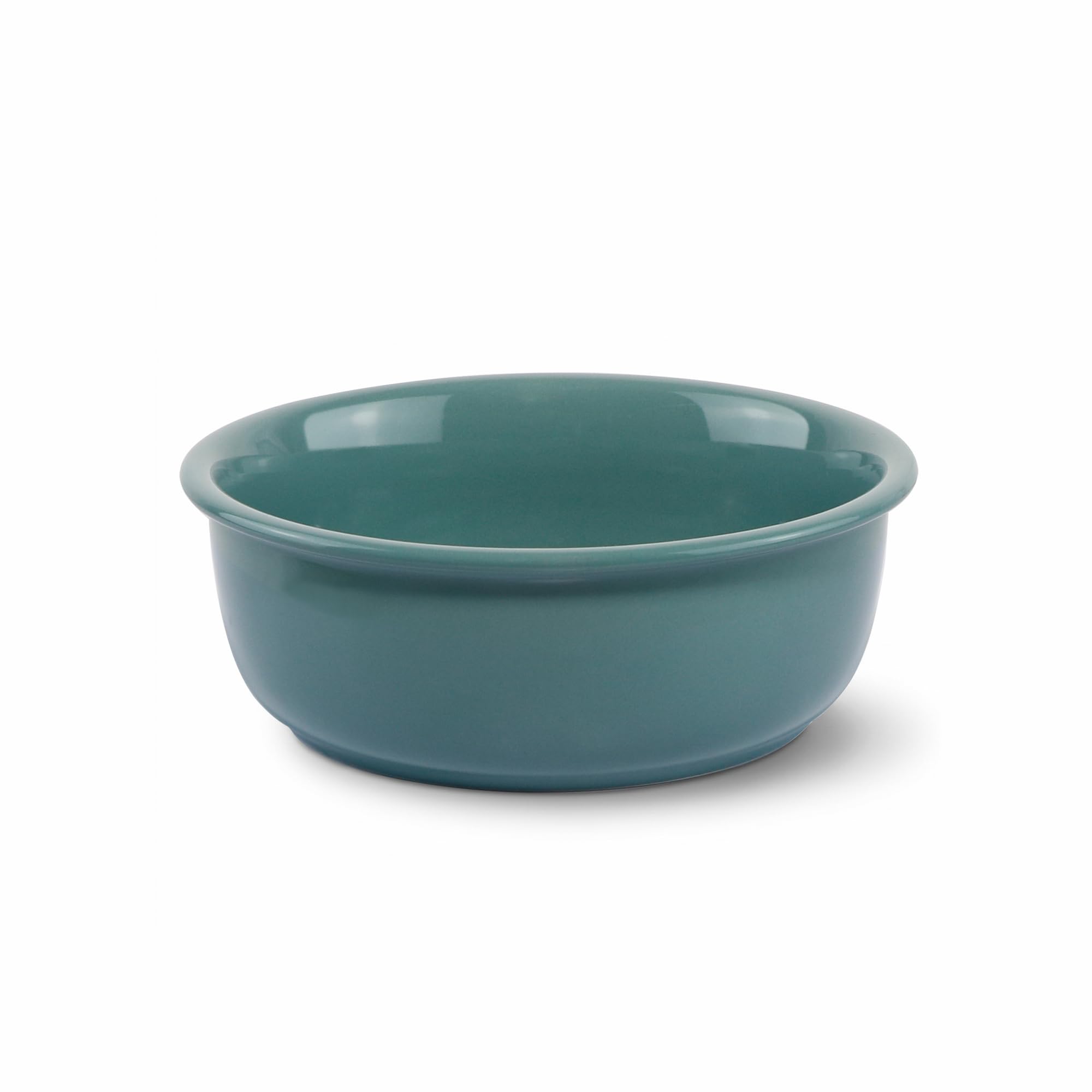 Ceramic Replacement Dog Bowl for Wordcam SS03 Model, 6.9"X2.6", Dark Green