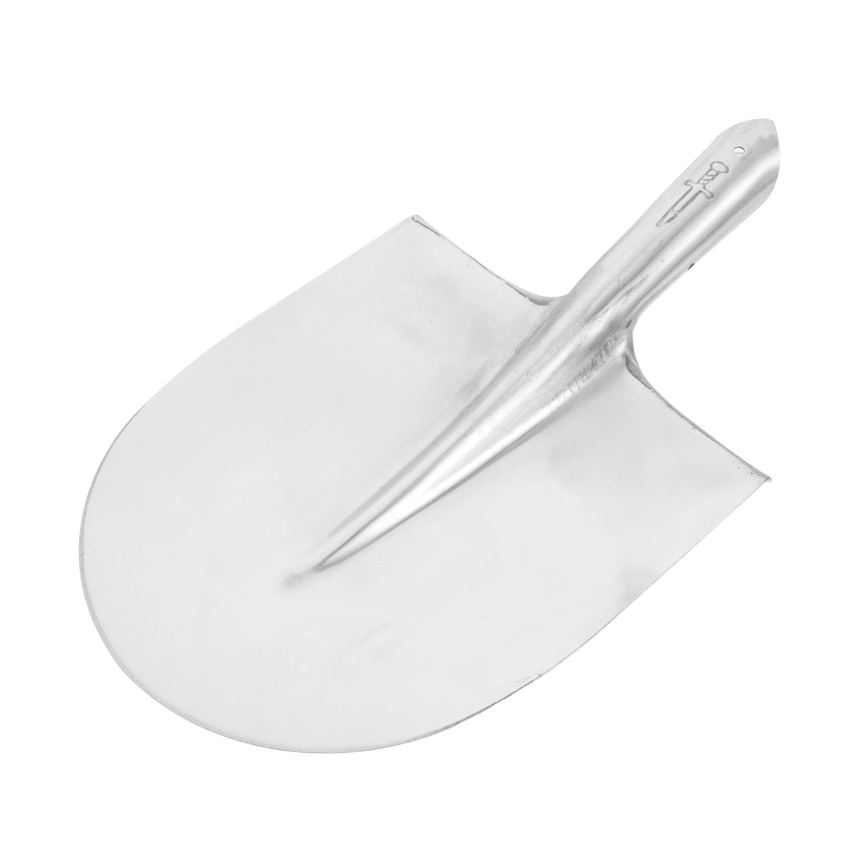 NUOBESTY Pala de Acero para Agricultura Borde Redondeado, Color Plata, Resistente y Fácil de Instalar para Plantar y Hacer Zanjas Suelo