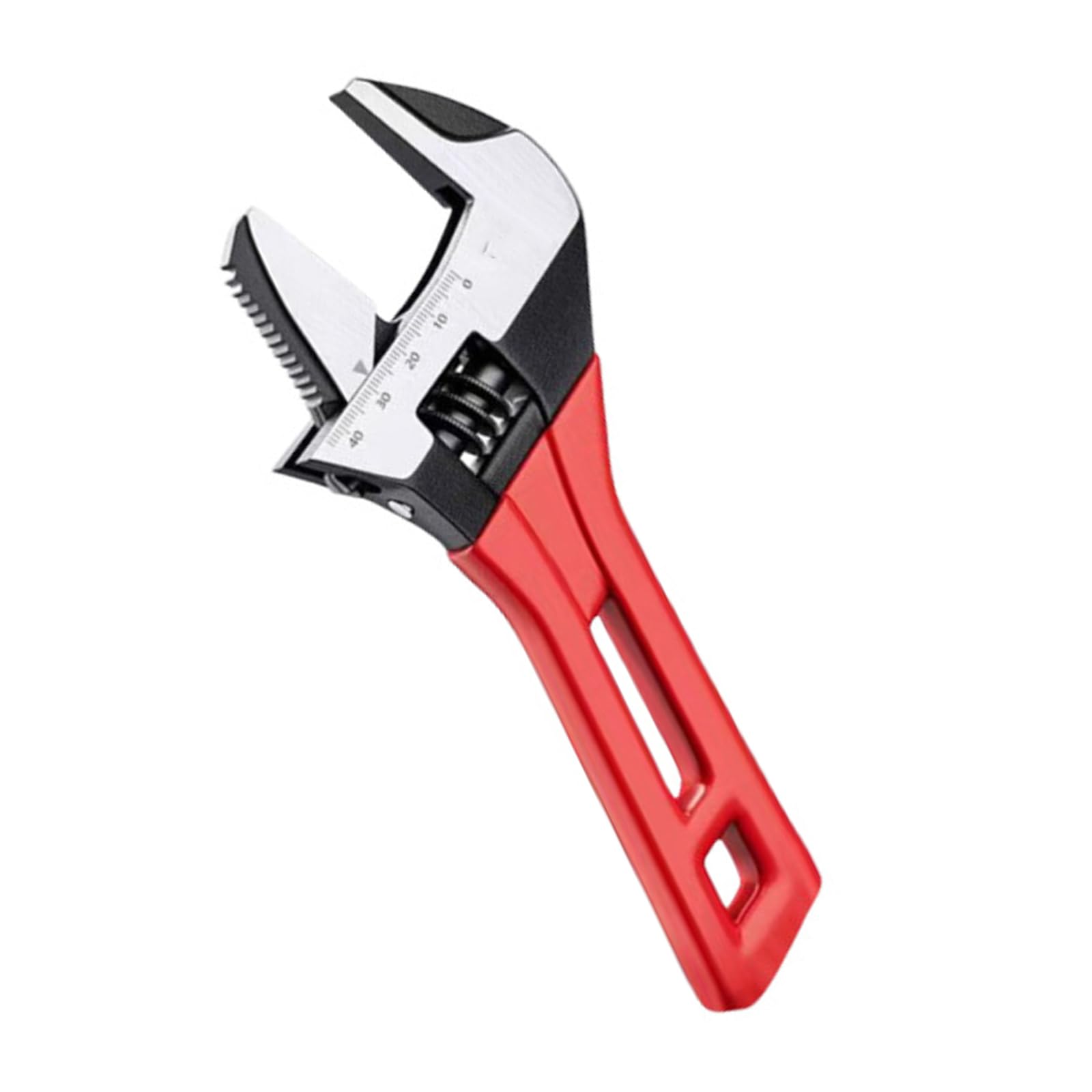 6 / 8inch Ratcheting Adjustable Wrench Pipe Forceps Wide Opening Spanner Antislip Grip Wrench for Maintenance Plumbing Adjustable Ratcheting