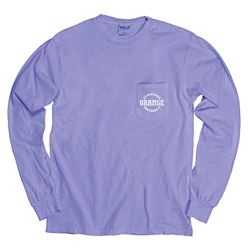 Camiseta de manga larga NCAA Blue 84 con bolsillo en color Periwinkle talla M
