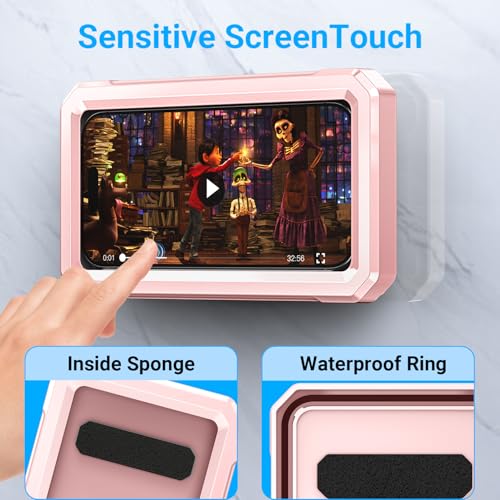 image for Coolpow Shower Phone Holder Waterproof【480° Rotatable】 Retractabl
