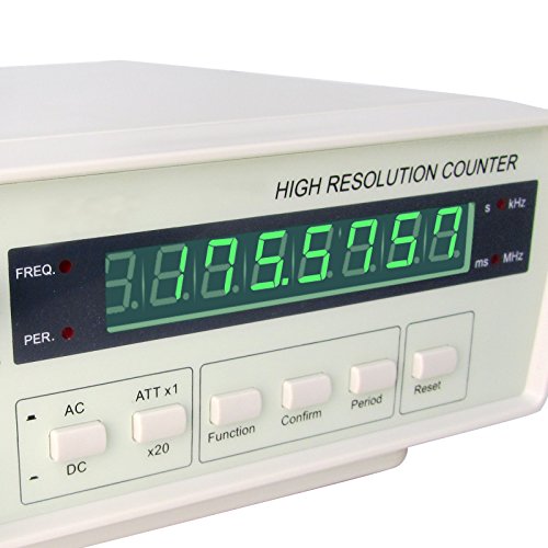 Gain Express VC3165 Radio Frequency Counter 0.01Hz~2.4GHz w/BNC Test Leads, High Resolution Professional RF Signal Meter Tester, 8 Digits LED Display - Thumbnail 6