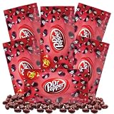 Picture of Needzo Dr Pepper Jelly Beans Basket Stuffer Kit, Soda Flavored Chewy Candies, Individually Packaged Single Serving Bags and Shareable Bag, Pack of 6, 1 Ounce Each