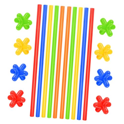 TEHAUX 1セット室内遊びになのストロー積み木 創造力を引き出す教育用玩