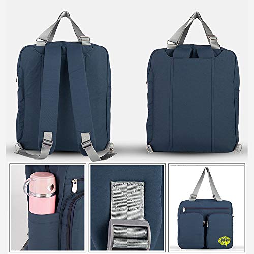 Borsa fasciatoio multifunzione, zaino da viaggio con cinghie per passeggino e fasciatoio, Arancione