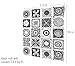 Decotalk Moroccan Wallpaper Peel and Stick Black and White Tile Wallpaper Boho Wall Paper 17.5x120 Inch Tile Contact Paper for Cabinets and Drawers Boho Wallpapers for Bathroom Bedroom Black/White