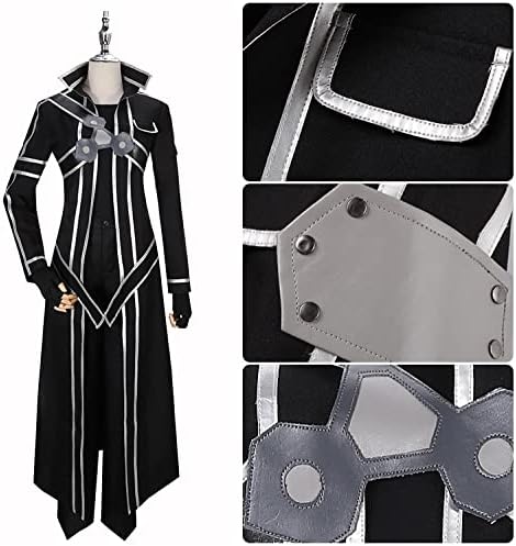 Miniatura 9 de Disfraz de anime Sword Art Online SAO Anime Kazuto Kirigaya Kirito Cosplay