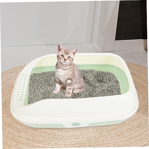 GANAZONO 1 Conjunto De Caixa Para Gatos Tipo Aberto Banheiro Para Gatos Banheiro Para Animais De Est