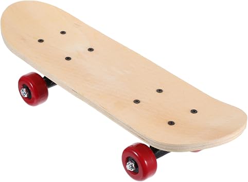 DIY Hand Painted Skateboard for Double Sided Art Present for Creative Fun Smooth Varnished Surface for Easy Painting and Personalization Random Color