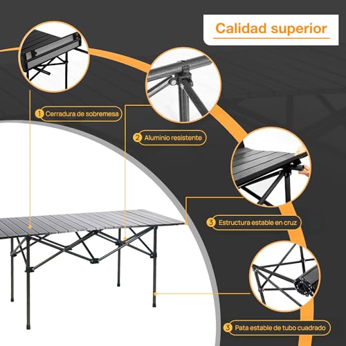 La Mejor Selección de Mesa plegable exterior los mejores 5. 21 Imagen adicional
