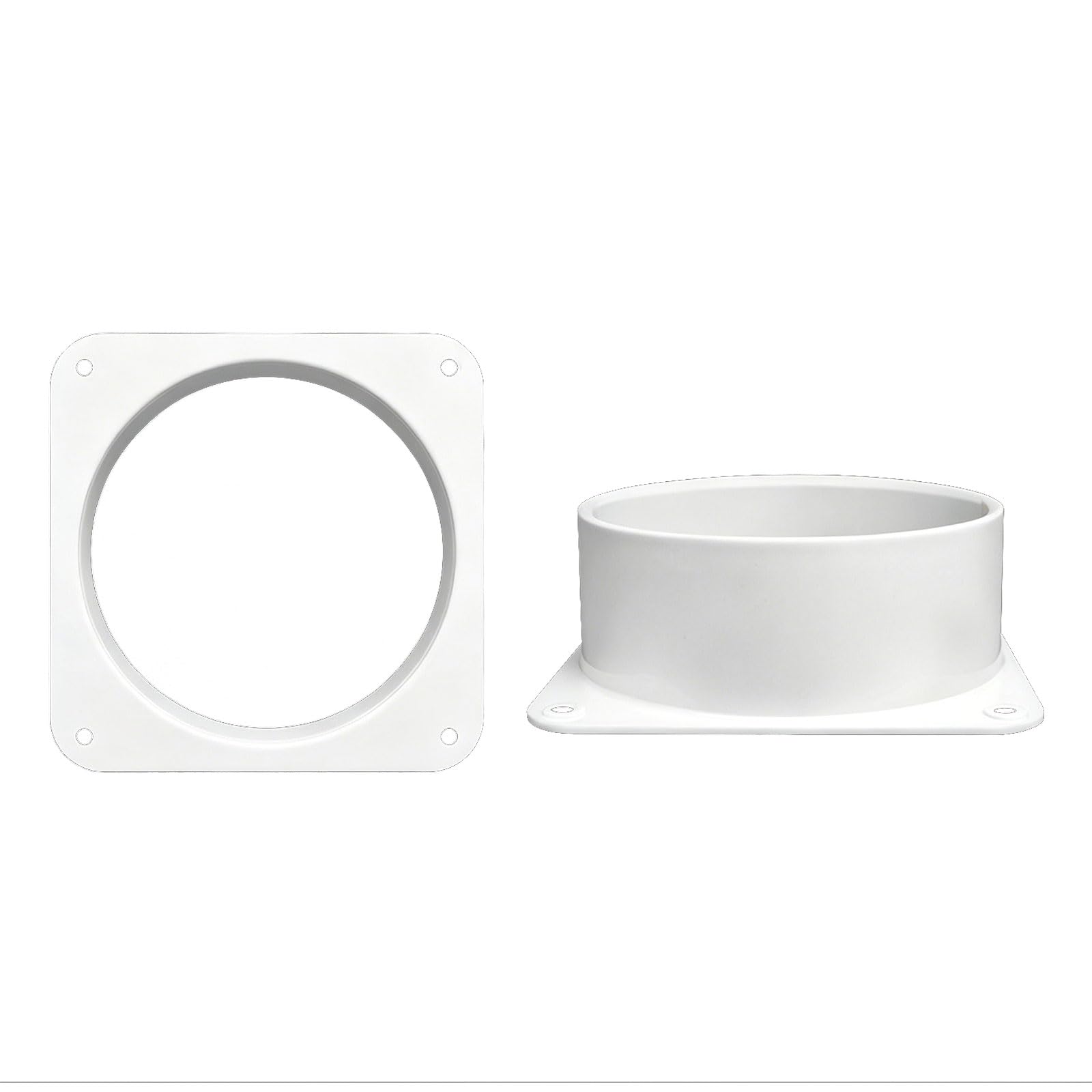 Air Duct Connectors Flange Panel Dryer Vent Wall Plate Air Outlet Adapter