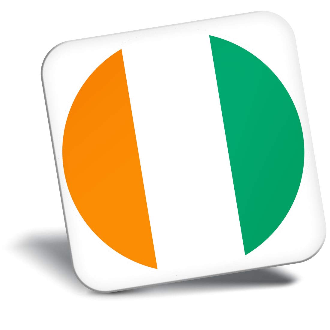 Destination Vinyl Ltd Fridge Magnet - Cote D'ivoire Flag Map 9045