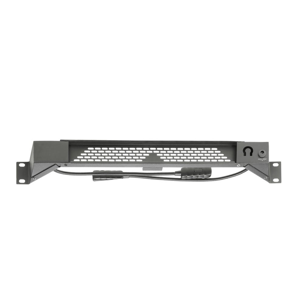 Adam Hall 19" Parts 87463 ULTRA C - Luce rack a LED COB con due colli di cigno e selezione colori