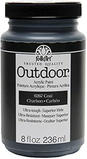 FolkArt Outdoor Paint in Assorted Colors (8 oz), Coal