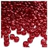 The Crafts Outlet 100pc Plastic Round Transparent Pony Beads 6x9mm Champagne Beads #3