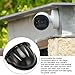 ABS Plastic Sun Rain Shade Outdoor Security Camera Cover for Outdoor Camera (Black)