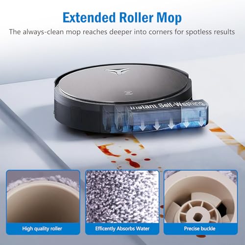 Image of X11 OmniCyclone accessories for Ecovacs Deebot X11 OmniCyclone replacement parts set, Main Brush, 2 Roller Mop, 4 Side Brushes, 4 HEPA Filters, 2 Tools