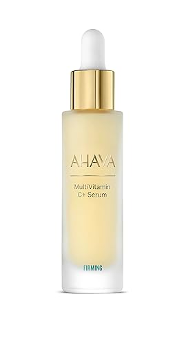 AHAVA Suero reafirmante multivitamina C+, enriquecido con antioxidantes, pantenol, vitamina E, goma de xantano y Osmoter mezcla exclusiva de