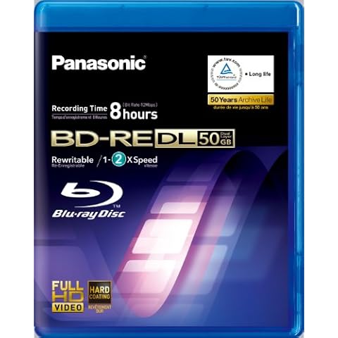 Panasonic LM-BEU 50 AE disco blu-ray BD-RE 50 GB Cover