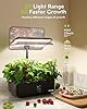 Hydroponics Growing System Indoor Garden: URUQ 12 Pods Indoor Gardening System with LED Grow Light Height Adjustable Plants Germination Kit Quiet Smart Pump - Hydroponic Planter Fresh Harvest Black #1