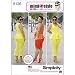 Simplicity Creative Patterns 8136 Mimi G Style Peplum Top with Cropped Pants or Shorts, H5 (6-8-10-12-14)