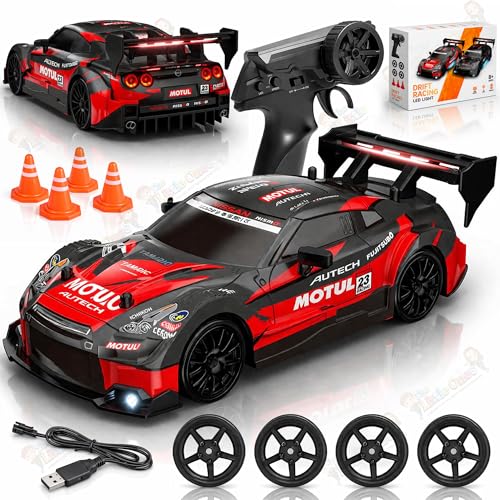 Image of The Little Ones 4x4 Rc Drifting Car - Rc Drift Cars High Speed Remote Control Drift Car 2.4GHz Remote Control Drift Stunt Off Road Cars 360 Rotation Toys for Kids & Adults Boys & Girls [Blaze X]
