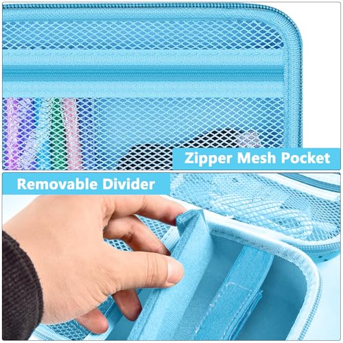 Image of Leayjeen Kids Camera Case Compatible with Dylanto /GKTZ /HiMont /CAMCLID /ESOXOFFORE Kids Instant Print Camera, for 1080P Printed Photos,Christmas Gifts and Birthday Gifts for Kids-Blue Sharks(Case Only)