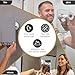 Luxo Shower Mirror, Shower Mirror fogless for Shaving with a Removable Razor Holder - Shaving Mirror for Shower with a Powerful Suction Cup - Shatterproof fogless Mirror for Shower (Chrome)