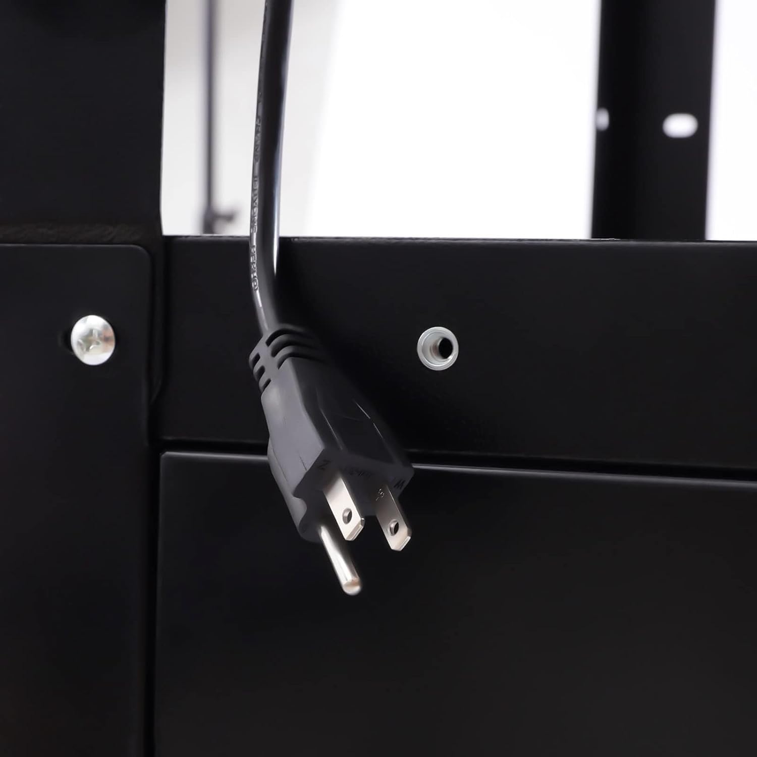 AV TV Stand with Lockable Doors, a Pull-Out Keyboard Tray, and Power Outlets, 24" x 18" x 31.5"-43"Height Adjustable Mobile Rolling TV Cart with Cord Management, for Projector, Printer, Classroom,ETC