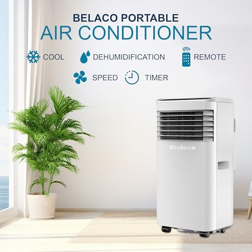 9000 BTU Portable Air Conditioner with Dehumidifier & Remote - Image 2