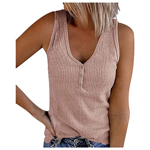 T-shirt d'été à boutons pour femme rose en taille XXL