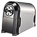 Bostitch Antimicrobial SuperPro Glow Extra Heavy Duty Commercial Classroom Electric Pencil Sharpener with Replaceable Cutter Cartridge System, 6-Hole, Silver/Black (EPS14HC)