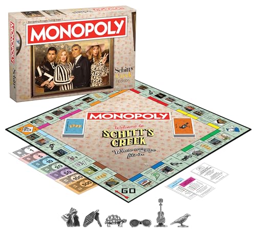 Monopoly Schitt's Creek juego de mesa edición coleccionista miniatura 2