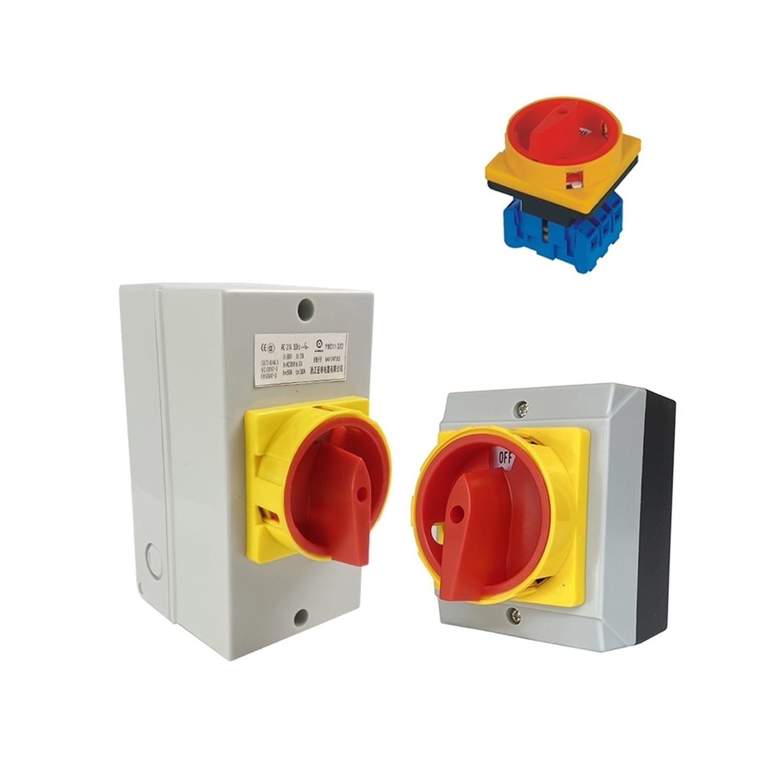 KKCZOFMJ YMD11 Series Isolator Switch Off-ON 25A 32A 3/4P Rotary Changeover Cam Main Interruptor Disconnect Safty Control Circuit LW30(A type,25A-4P)