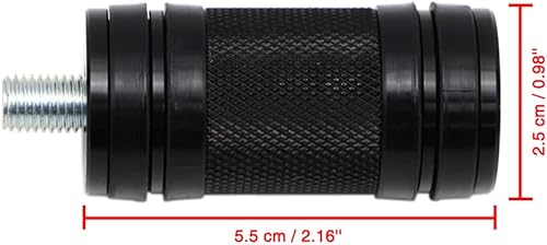 Miniatura 5 de Juego de clavijas de palanca de cambios para motocicleta y reposapiés moleteado compatible con Harley-Davidson Sportster Dyna Touring macho con