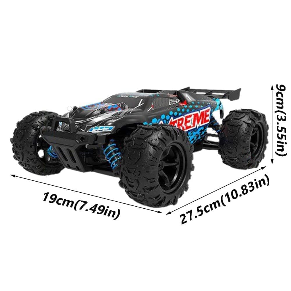 Skala 1:18 4wd High-speed Rc Buggy, 40km / H All-terrain Rc Climbing Vehicle Z Wodoodporną Karoserią, światłami Led I Gumowymi Oponami Odpornymi Na Zużycie (Yellow)