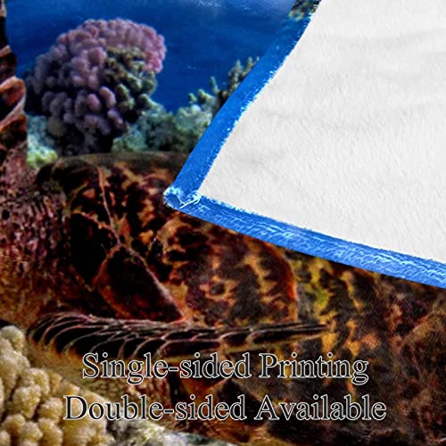 Couverture polaire tortue de mer un cocon de douceur pour le lit
