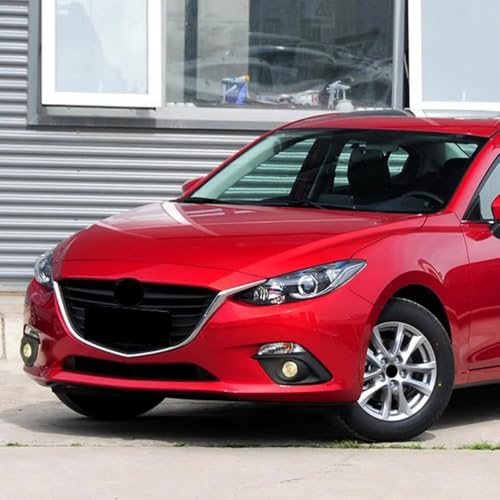 Cubierta lámpara antiniebla y rejilla parachoques delantero para Mazda 3 Axela 2014 a 2016 3