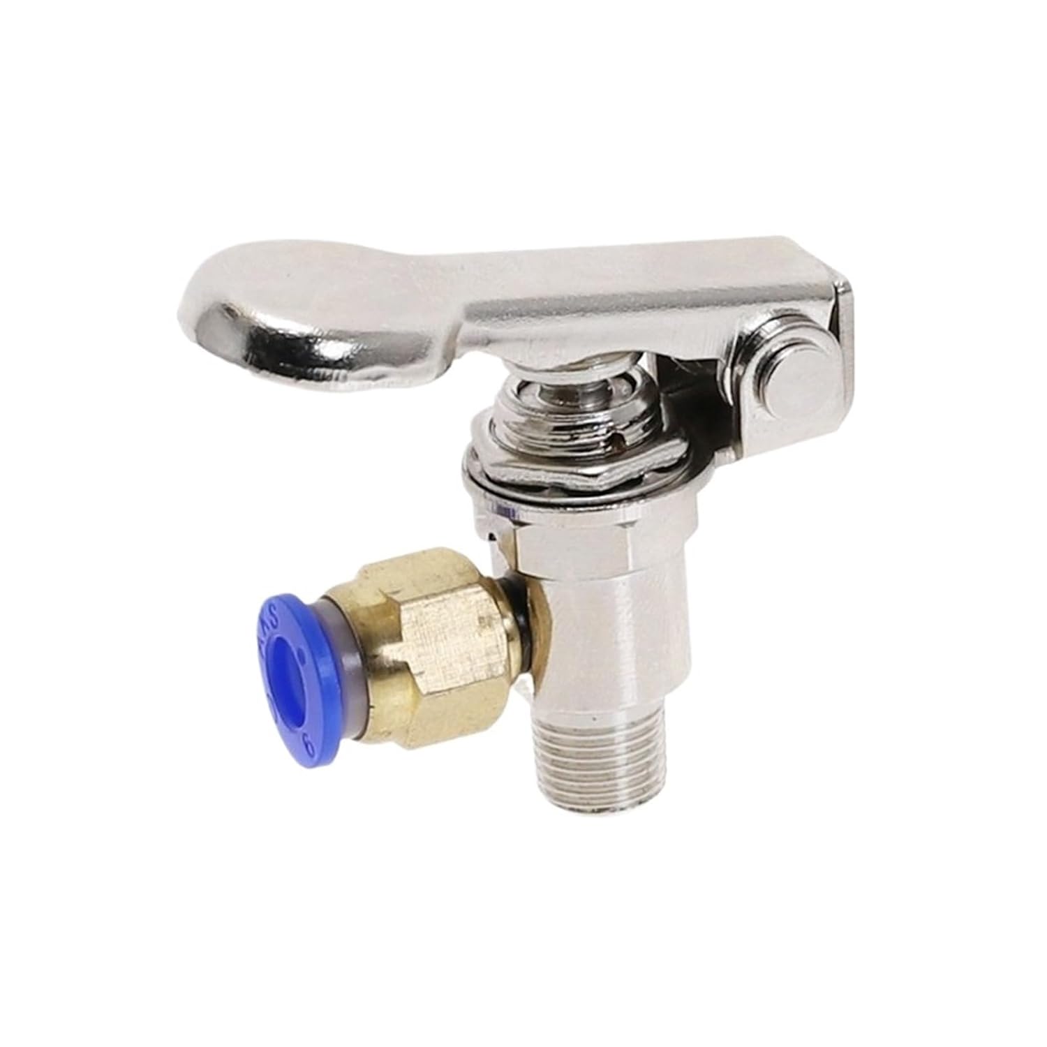 TAC-3P Pneumatic air Mechanical Valve Exhaust 2 Position 3 Way M5 Internal Thread 1/8"BSP External(TAC-3P,with 8mm Fitting)