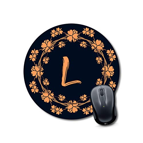 Anuman007 mouse pad for gaming Alphabet L Mouse pad Round Mouse Pad for Laptop/pc (9X9 Inches