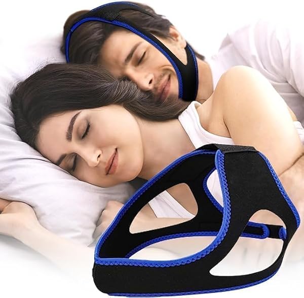 SUJAHHUJIQ Anti Snore Chin Strap Adjustable Device