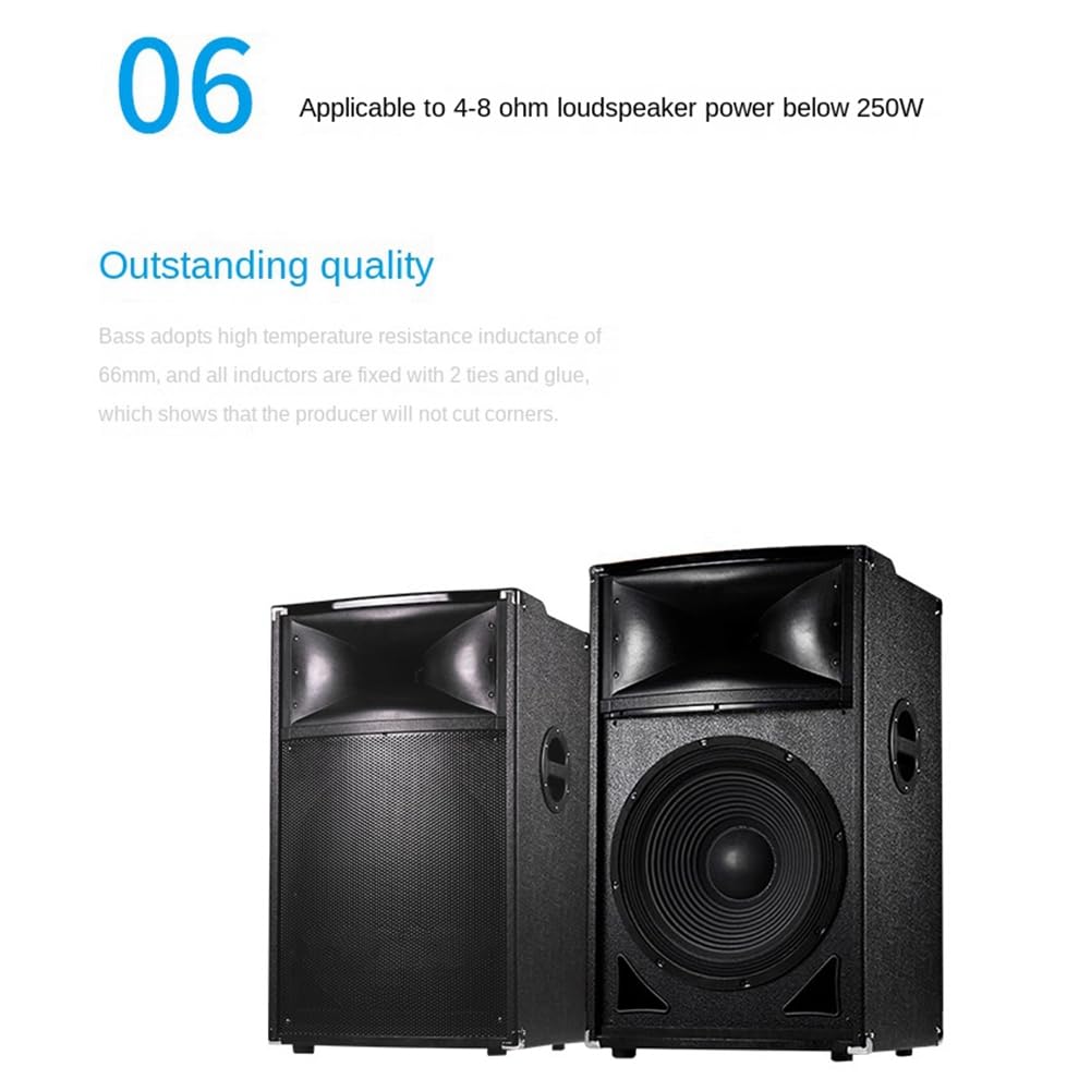 1 PCS 350W Altoparlante Audio A 2 Vie Crossover 3200Hz Divisore Ad Alta e Bassa Frequenza HiFi Filtro Crossover Ad Alta fedeltà