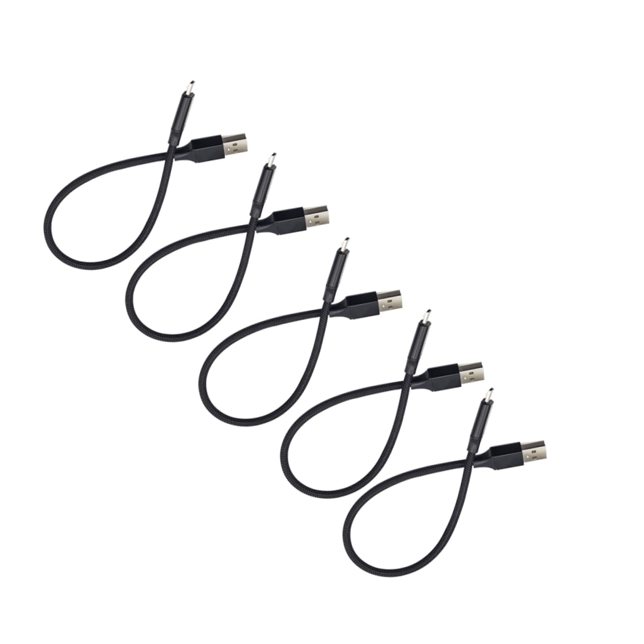 Gatuida 15pezzi Cavo Type-c Nylon Intrecciato Per Ricarica Rapida e Sincronizzazione Dati Per Note e Altri Dispositivi Nero