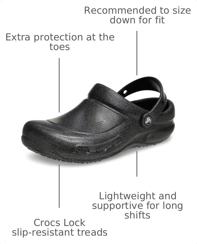 Image of Crocs Unisex-Adult Bistro Graphic Clogs, Slip Resistant Work Shoes