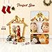 MeritMode Resin Nativity Scene Figurine – Cute Holy Family with Baby Jesus, Mary, Joseph, Stable and Animals – Christmas Tabletop Decoration, Christian Home Decor – 5.94”