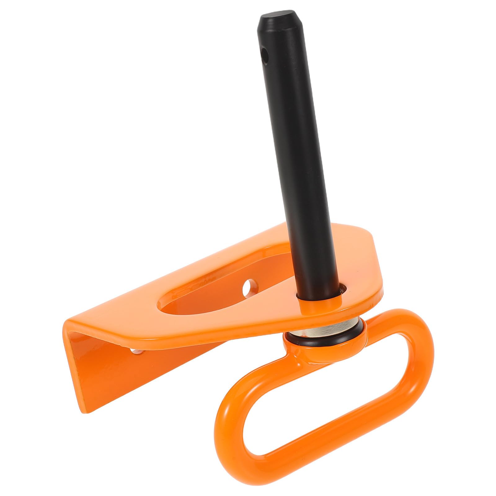 iplusmile Magnetischer Anhängerkupplungsbolzen aus Eisen Orange Gebogene Plattenstruktur Schnellverbindung und Sichere Befestigung für Rasenmäher Gartentraktoren und Anhänger