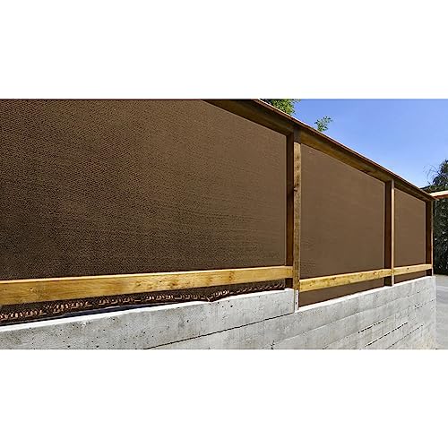 Malla oculta contra miradas de vecinos en patios brown 1x5m telares transpirables 3