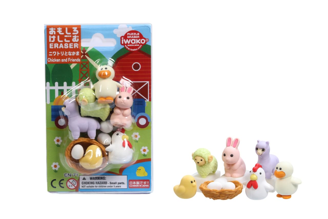 Iwako Pollo e gli amici Eraser Blister Card