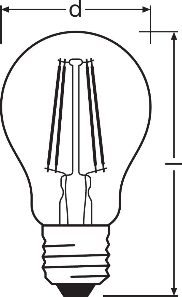 OSRAM LED Retrofit CLASSIC A Lote de 10 x Bombilla LED, Casquillo E27, 6500 K, 8,50 W, Equivalente a 60W, Luz día