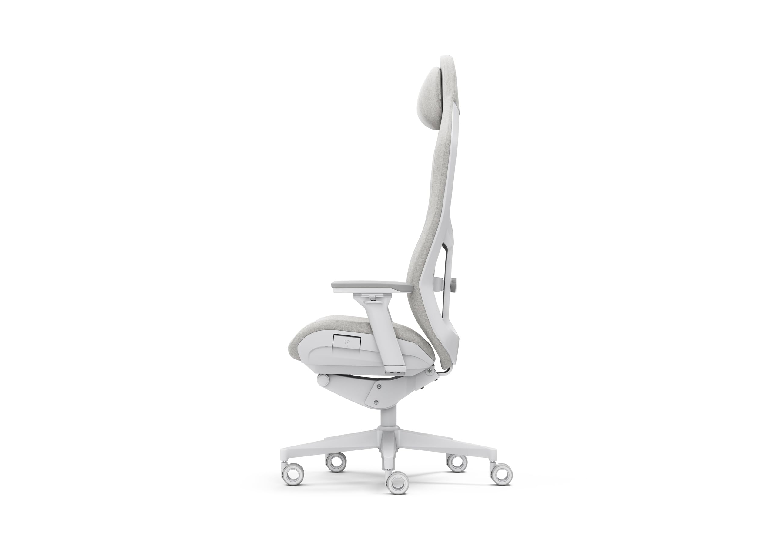 Fractal Design Refine Fabric Light - Silla Gaming – Silla ergonómica de Escritorio de Oficina – Reposabrazos Ajustables 4D – Respaldo Alto – Cojín Lumbar | Silla de escritorio con reposabrazos 4D, mecanismo sincrónico, respaldo alto y cojín de espuma visc